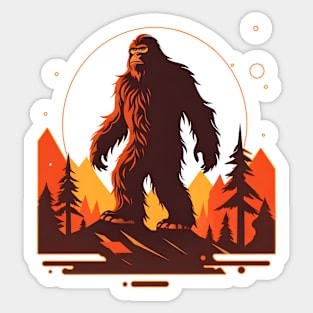 Sasquatch Moon Sticker